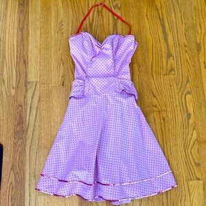 Y2K Betsey Johnson New York Red Polka Dot Dress